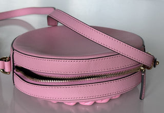 Versace Medusa Head Calf Leather Round Pink Crossbody Bag 1021602 IT NWT $1500