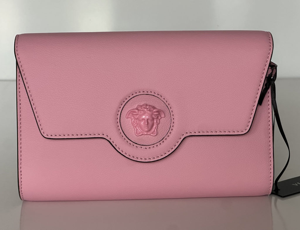 Versace Medusa Leather Mini Pink Shoulder Bag Italy 1021608 NWT