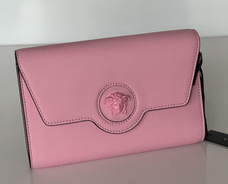 Versace Medusa Leather Mini Pink Shoulder Bag Italy 1021608 NWT