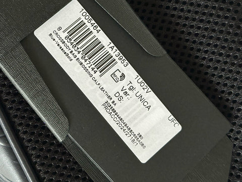 Versace Medusa Head Embossing Calf Leather Blue Crossbody Bag 1005464 IT NWT