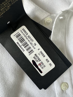 Versace Medusa White Piquet Cotton White Polo Shirt 3XL A89507S NWT $550
