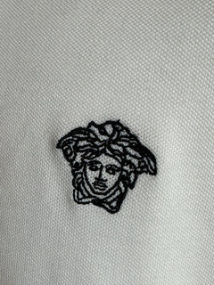 Versace Medusa White Piquet Cotton White Polo Shirt 3XL A89507S NWT $550