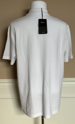 Versace Medusa White Piquet Cotton White Polo Shirt 4XL A89507S NWT $550
