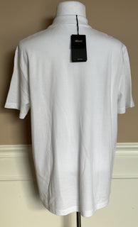 Versace Medusa White Piquet Cotton White Polo Shirt 6XL A89507S NWT $550