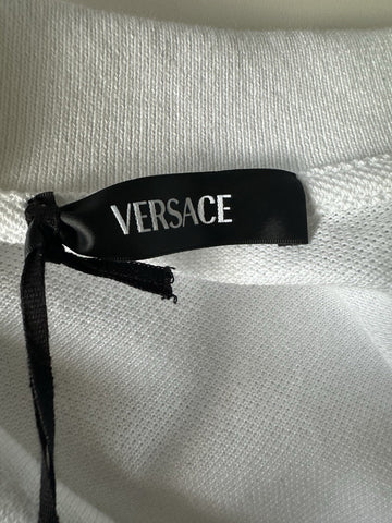 Versace Medusa White Piquet Cotton White Polo Shirt 6XL A89507S NWT $550