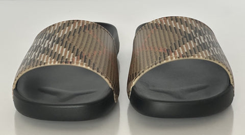Burberry Dive Sand IP Check Slide Sandals 9 US (42 Euro) 8102133 IT NIB $390