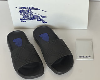 Burberry Dive Black Rubber Slide Sandals 9 US (42Euro) 8104718 IT NIB $370