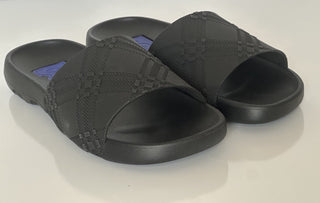 Burberry Dive Black Rubber Slide Sandals 11 US (44 Euro) 8104718 IT NIB $370