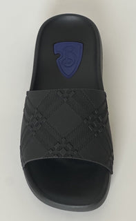 Burberry Dive Black Rubber Slide Sandals 11 US (44 Euro) 8104718 IT NIB $370