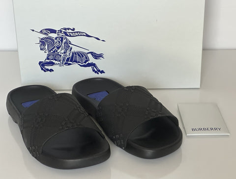Burberry Dive Black Rubber Slide Sandals 11 US (44 Euro) 8104718 IT NIB $370