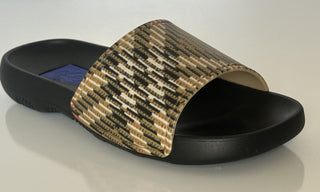 Burberry Women's Dive Sand IP Check Slide Sandals 8 US (38) 8102139 IT NIB $390
