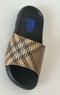 Burberry Women's Dive Sand IP Check Slide Sandals 8 US (38) 8102139 IT NIB $390