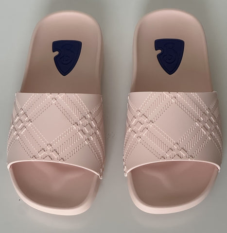 Burberry Women's Dive Gloss Pink Slide Sandals 7 US (37 Eu) 8102135 IT NIB $370