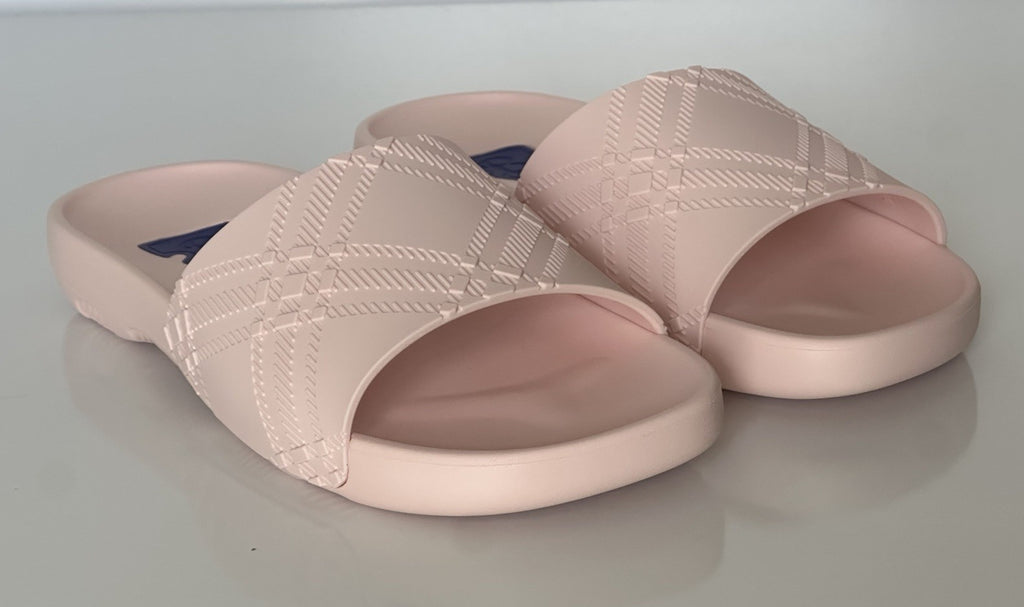 Burberry Women's Dive Gloss Pink Slide Sandals 9 US (39 Eu) 8102135 IT NIB $370