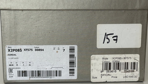 Giorgio Armani Men's Off White Sandals 8 US (7 IT) IT X2P085 IT NIB $645