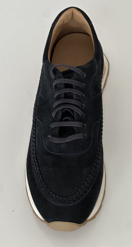 Giorgio Armani Men’s Blue Suede Sneakers 11.5 US (10.5 IT) X2X179 Italy NIB $895