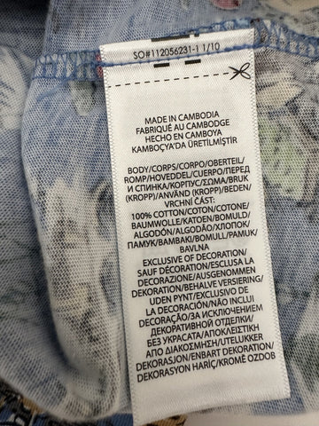 Polo Ralph Lauren Bear Logo Classic Fit T-Shirt Blue Medium NWT $69.50