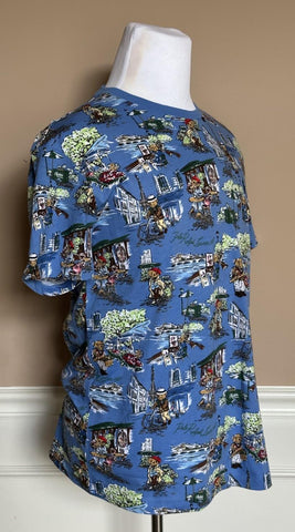 Polo Ralph Lauren Bear Logo Classic Fit T-Shirt Blue Medium NWT $69.50