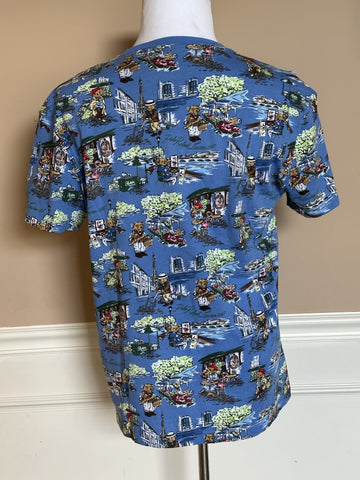 Polo Ralph Lauren Bear Logo Classic Fit T-Shirt Blue Medium NWT $69.50