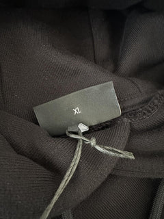 Emporio Armani Embroidered Men's Black Sweatshirt with Hoodie XL 7V1ME6 NWT $325