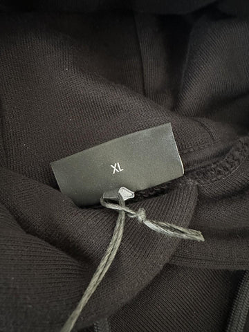 Emporio Armani Embroidered Men's Black Sweatshirt with Hoodie XL 7V1ME6 NWT $325