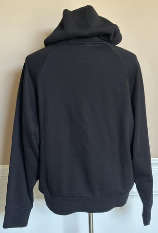 Emporio Armani Embroidered Men's Black Sweatshirt with Hoodie XL 7V1ME6 NWT $325