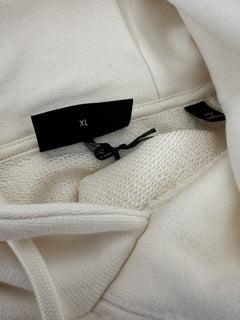 Emporio Armani Embroidered Men's White Sweatshirt with Hoodie XL 7V1ME6 NWT $325
