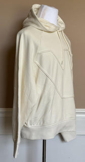 Emporio Armani Embroidered Men's White Sweatshirt with Hoodie XL 7V1ME6 NWT $325