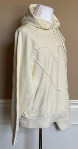 Emporio Armani Embroidered Men's White Sweatshirt with Hoodie XL 7V1ME6 NWT $325