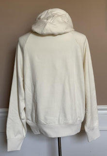 Emporio Armani Embroidered Men's White Sweatshirt with Hoodie XL 7V1ME6 NWT $325