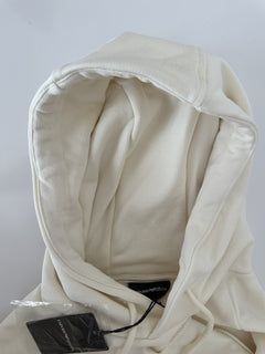 Emporio Armani Embroidered Men's White Sweatshirt with Hoodie XL 7V1ME6 NWT $325