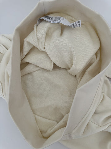 Emporio Armani Embroidered Men's White Sweatshirt with Hoodie XL 7V1ME6 NWT $325