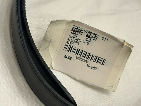 Gucci Selleria G-Buckle Women's  Leather Belt Black 80/32 IT 655566 NWT