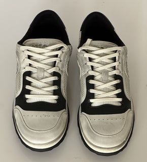 Gucci Dali Soft White/Black Leather Sneakers 13 US (Gucci 12.5) Italy 741656 NIB