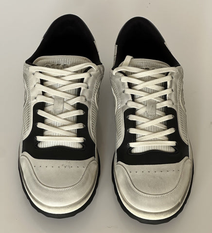 Gucci Dali Soft White/Black Leather Sneakers 13 US (Gucci 12.5) Italy 741656 NIB