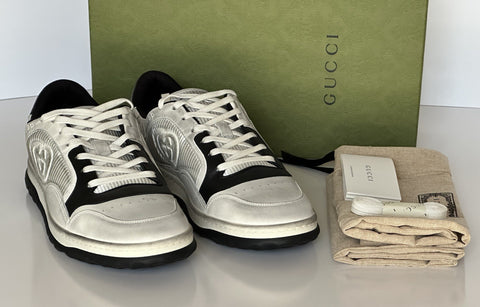 Gucci Dali Soft White/Black Leather Sneakers 13 US (Gucci 12.5) Italy 741656 NIB