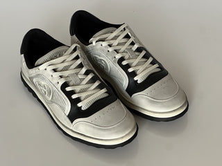 Gucci Dali Soft White/Black Leather Sneakers 13 US (Gucci 12.5) Italy 741656 NIB