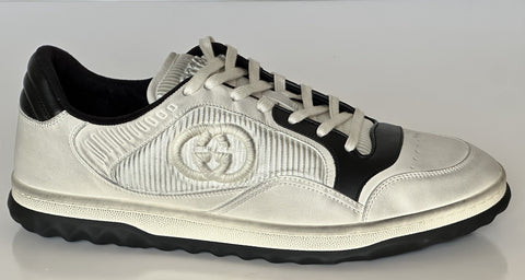 Gucci Dali Soft White/Black Leather Sneakers 13 US (Gucci 12.5) Italy 741656 NIB