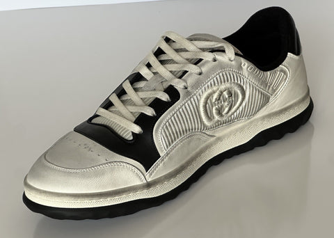 Gucci Dali Soft White/Black Leather Sneakers 13 US (Gucci 12.5) Italy 741656 NIB