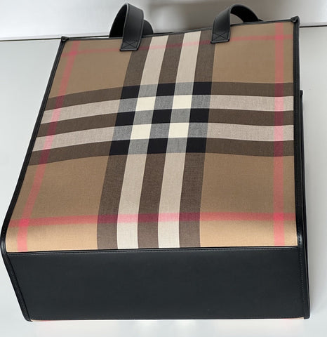 Burberry Medium Taupe Brown IP Check Tote Bag 80845511 NWT $1350