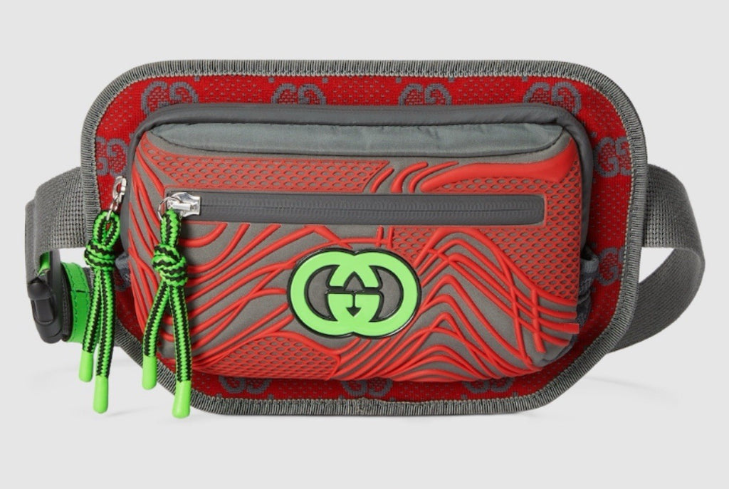 Gucci GG Logo Nylon Belt Bag Multicolor 752102 Size 90 (36) Italy NWT