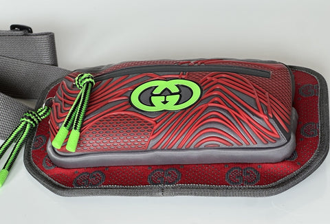 Gucci GG Logo Nylon Belt Bag Multicolor 752102 Size 90 (36) Italy NWT