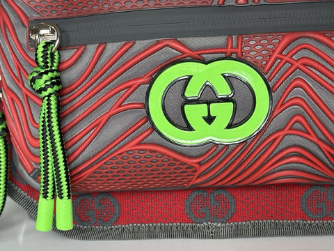 Gucci GG Logo Nylon Belt Bag Multicolor 752102 Size 90 (36) Italy NWT