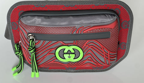 Gucci GG Logo Nylon Belt Bag Multicolor 752102 Size 90 (36) Italy NWT