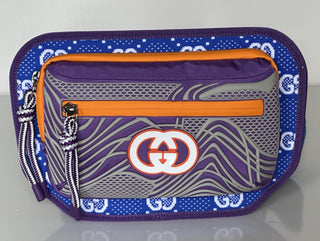 Gucci GG Logo Nylon Belt Bag Multicolor 752102 Size 90 (36) Italy New