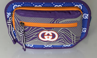 Gucci GG Logo Nylon Belt Bag Multicolor 752102 Size 90 (36) Italy New