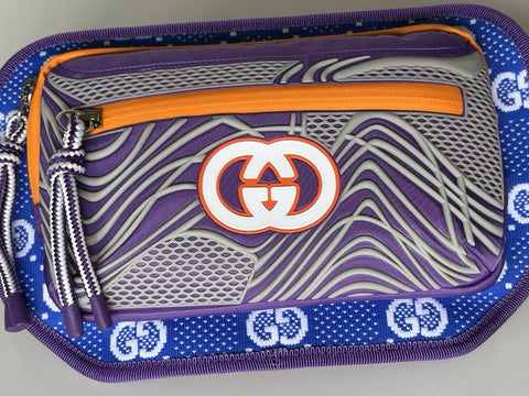 Gucci GG Logo Nylon Belt Bag Multicolor 752102 Size 90 (36) Italy New