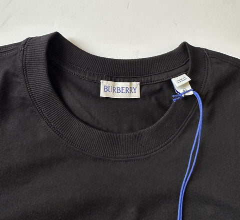 Burberry Women’s Elyssa Check Black Short Sleeve Cotton T-shirt XS 8104291 $490