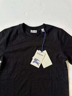Burberry Women’s Elyssa Check Black Short Sleeve Cotton T-shirt S 8104291 $490