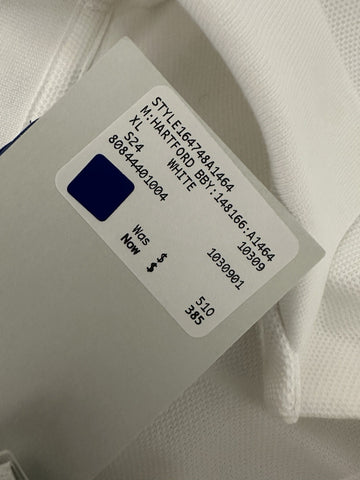 Burberry Hartford White Cotton Polo Shirt XL 8084440 NWT $510